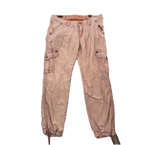 Rock Revival Cargo Cropped Pant Women Size 29 x 26" Inseam Mid Rise 63-27 - Picture 2 of 9